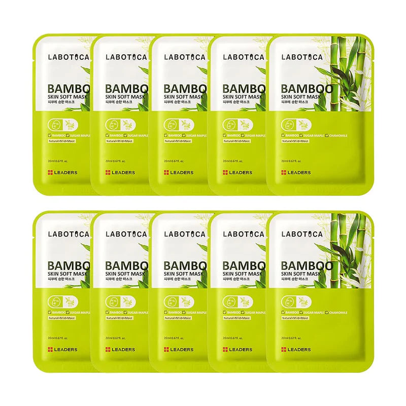 Leaders Skin Soft Mask Bamboo 10 sheets/box