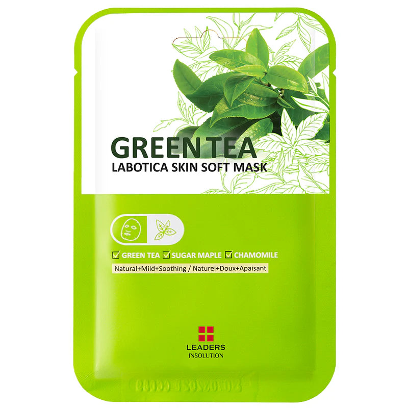 Leaders Skin Soft Mask Green Tea 10 sheets/box