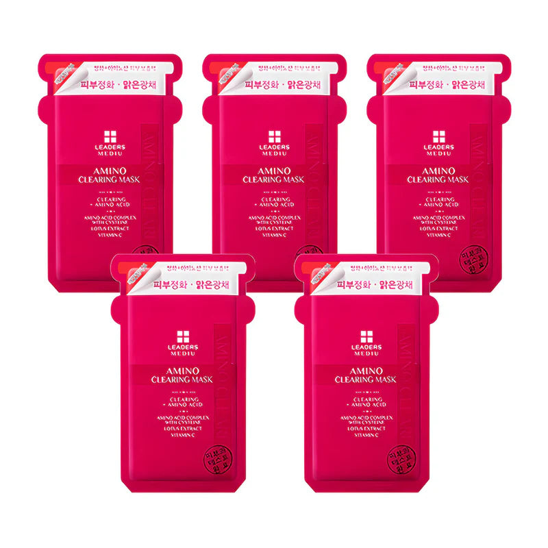 Leaders Mediu Amino Clearing Mask 5 sheets/box