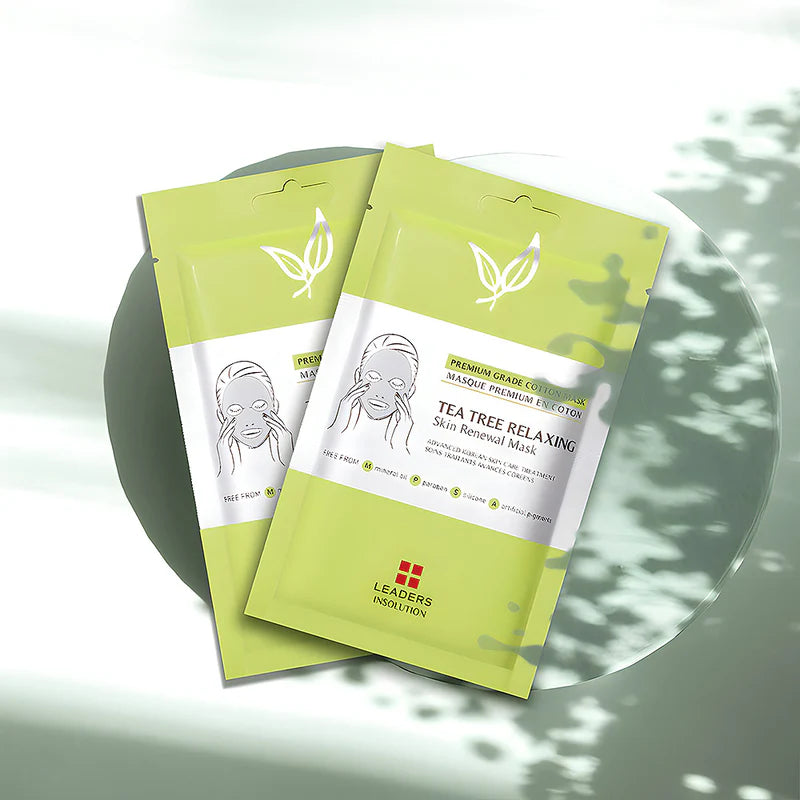 Leaders Tea Tree Relaxing Skin Renewal Mask 5 sheets/box