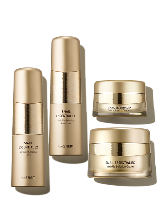 Thesaem Snail Essential EX Wrinkle Solution Skin Care 3 Set