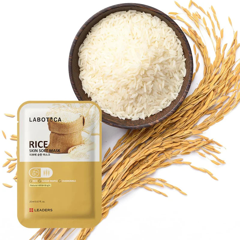 Leaders Skin Soft Mask Rice 10 sheets/box