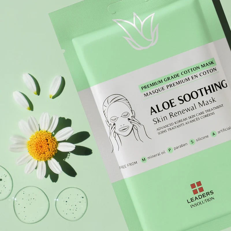 Leaders Aloe Soothing Skin Renewal Mask 5 sheets/box