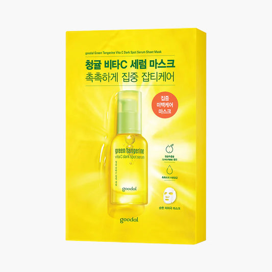 [GOODAL] Green Tangerine Vita C Dark Spot Serum Sheet Mask 5EA