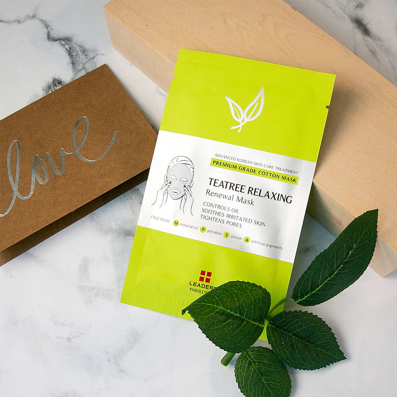 Leaders Tea Tree Relaxing Skin Renewal Mask 5 sheets/box